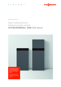Vitocrossal 300 CI3 kondenzációs álló gázkazán - részletes termékismertető